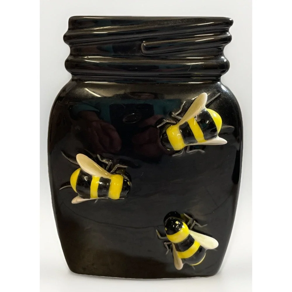 Department‎ 56 3-D Black Honey Bee Napkin Holder Vintage Retired